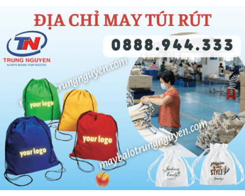 May balo dây rút theo yêu cầu: bền, đẹp, đa dạng mẫu mã May balo dây rút theo yêu cầu: bền, đẹp, đa dạng mẫu mã