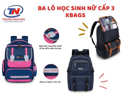 Ba lô Học Sinh Nữ Cấp 3 Xbags - Đỉnh Cao Balo Học Sinh Ba lô Học Sinh Nữ Cấp 3 Xbags - Đỉnh Cao Balo Học Sinh