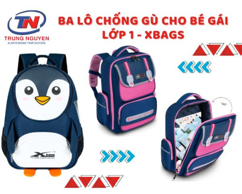 Ba lô chống gù cho bé gái lớp 1 Xbags: Gọn Nhẹ, Dễ Thương Ba lô chống gù cho bé gái lớp 1 Xbags: Gọn Nhẹ, Dễ Thương