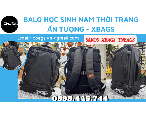 Balo học sinh nam thời trang ấn tượng - Xbags Balo học sinh nam thời trang ấn tượng - Xbags
