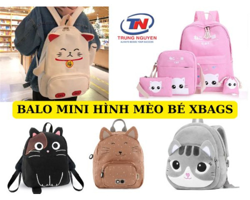 Balo mini hình mèo – Bạn đồng hành siêu đáng yêu cho bé Xbags Balo mini hình mèo – Bạn đồng hành siêu đáng yêu cho bé Xbags