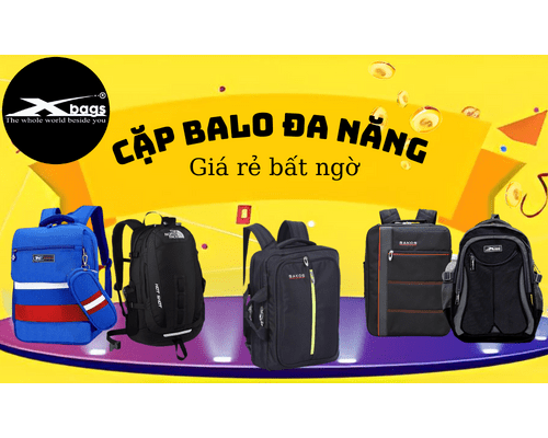 Big Sales cặp balo đa năng giá cực sốc - Xbags.vn Big Sales cặp balo đa năng giá cực sốc - Xbags.vn