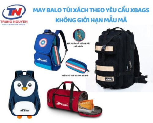 May balo túi xách theo yêu cầu Xbags - không giới hạn mẫu mã May balo túi xách theo yêu cầu Xbags - không giới hạn mẫu mã