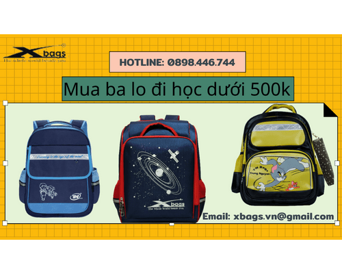 Mua ba lo đi học chính hãng giá rẻ dưới 500k tại TPHCM Mua ba lo đi học chính hãng giá rẻ dưới 500k tại TPHCM